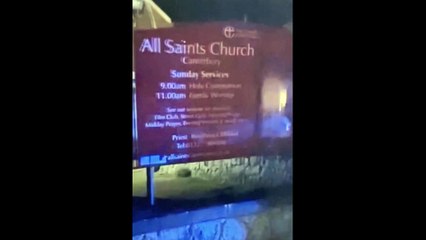 Sofa goes up in flames in Canterbury