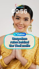 Unspoken rules behind the Thai smile
