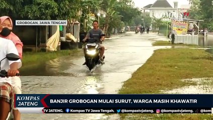 Banjir di Grobogan Mulai Surut, Warga Masih Khawatir