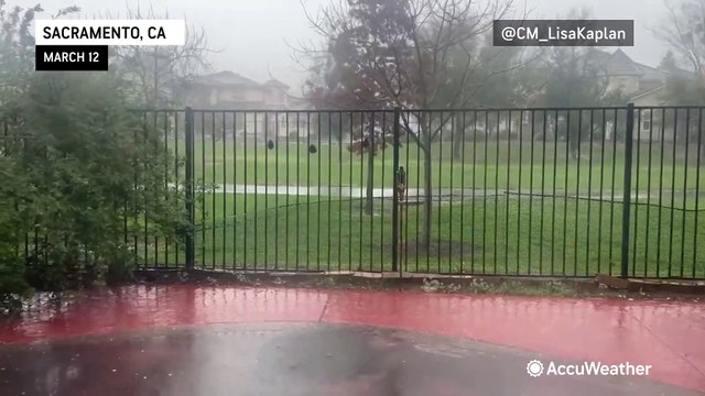 Storms hit California with gusty rain and snow