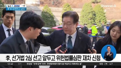 李, 위헌법률심판 제청…지난달 이어 두 번째