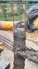 how to make cement railing in china  #shorts