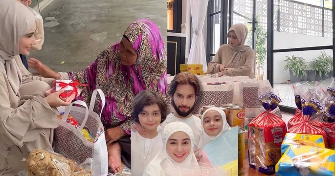 Wawa Zainal Edar Hadiah Beg Makanan & Duit Raya Sempena Hari Lahir