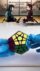 Painting All The Hashiras on Rubik’s Cube 💚😶‍🌫️