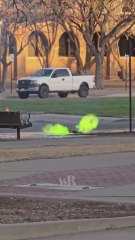 Evacúan edificios en Texas Tech tras la aparición de llamas verdes en alcantarillas