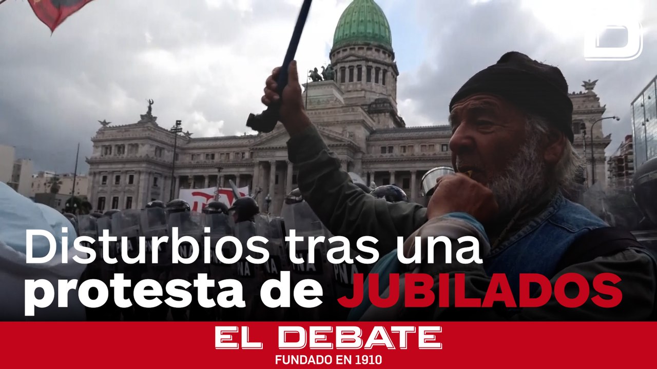 Cientos de detenidos y una veintena de heridos durante una manifestación en Argentina