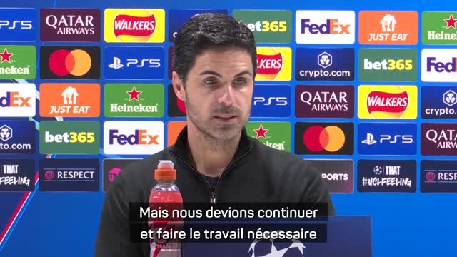 Arsenal - Arteta : “Très heureux d’être pour la 2ème année de suite en 1/4 de finale”