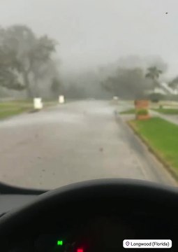 Mulher surpreendida por tornado enquanto conduz carro nos Estados Unidos