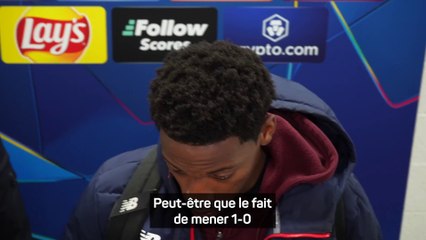 David : "Peut-être que le fait de mener 1-0 nous a fait mettre le frein à main"
