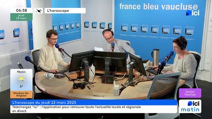13/03/2025 - ici matin par ici Vaucluse en vidéo