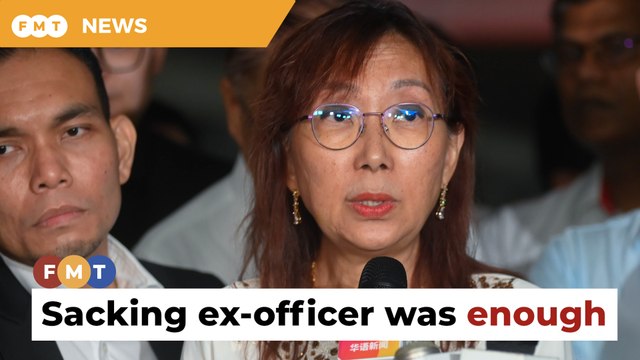 Sacking ex-officer was enough, says Teresa