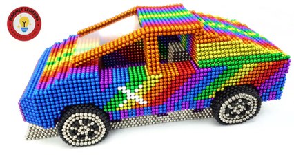 Built a Mini POLICE CAR with Magnetic Balls!