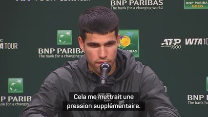 Indian Wells - Alcaraz : “Je ne pense pas à la place de numéro 1 mondial”