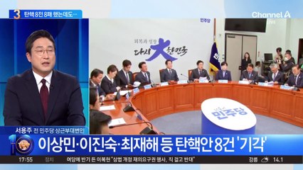 민주당, 탄핵소추 사실상 ‘8전 8패’