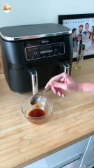 Air fryer salmon bites with asian marinade