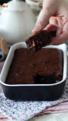 Brownie cioccolato e noci in friggitrice ad aria