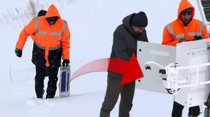 Meteoroloji ekipleri, veri istasyonlarına ulaşmak için kar ve soğukta dağları, tepeleri aşıyor