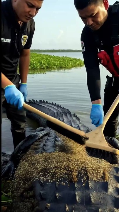🐊✨ Rescue Team Cleans a GIANT Alligator Covered in Barnacles! INCREDIBLE Transformation! 😲🧼