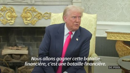 Guerre commerciale : Trump assure qu'il va "gagner cette bataille financière" avec l'UE