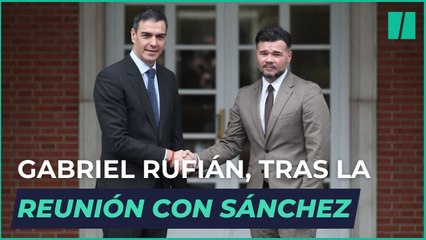 Gabriel Rufián: "El mundo no es como nos gusta que sea, sino como es"