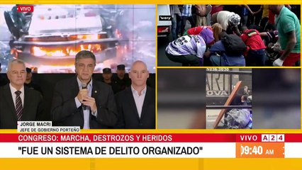 Jorge Macri habló de "tolerancia cero con los violentos" tras los incidentes en la marcha de jubilados