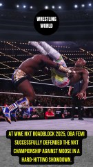 Oba Femi retained the NXT Title at WWE NXT Roadblock 2025.