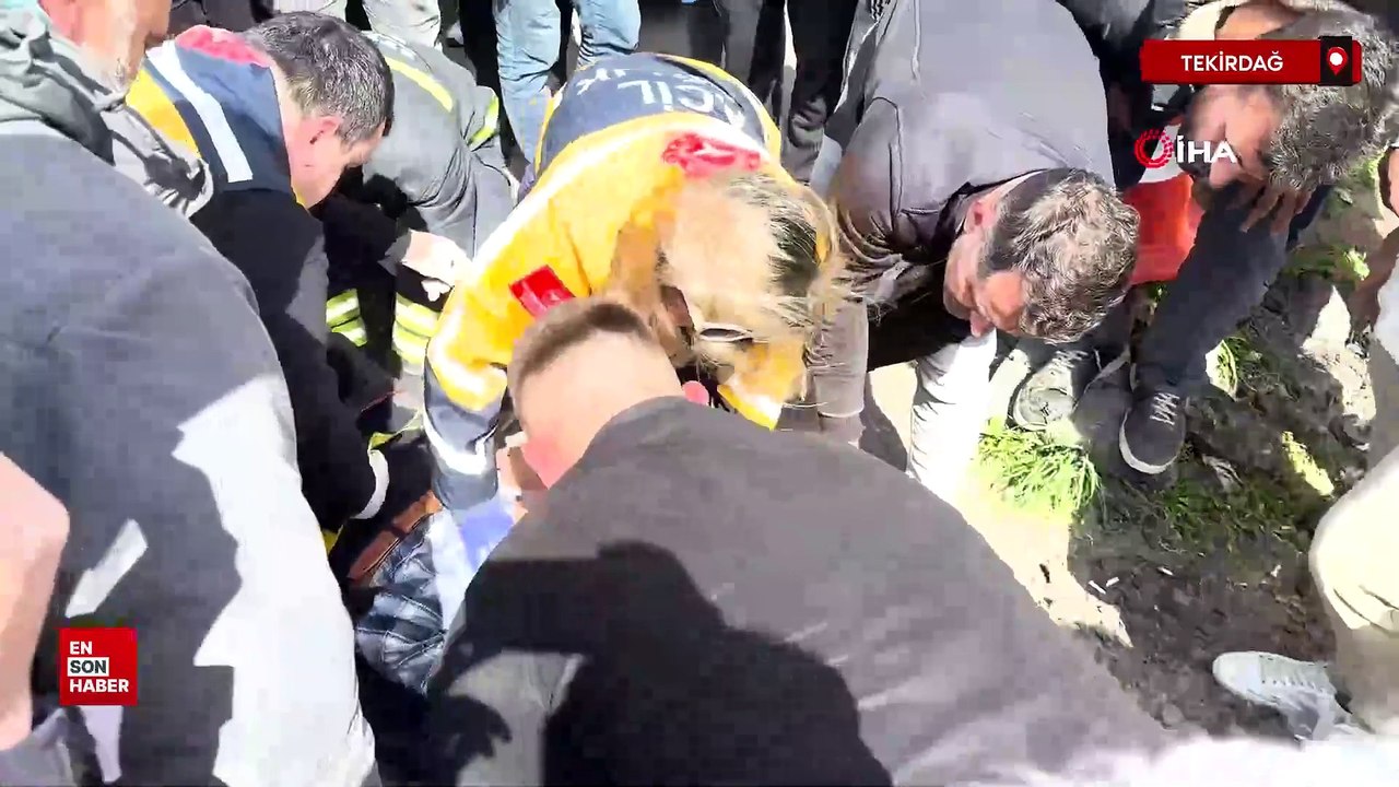 Tekirdağ'da bisikletli yaşlı adama tren çarptı