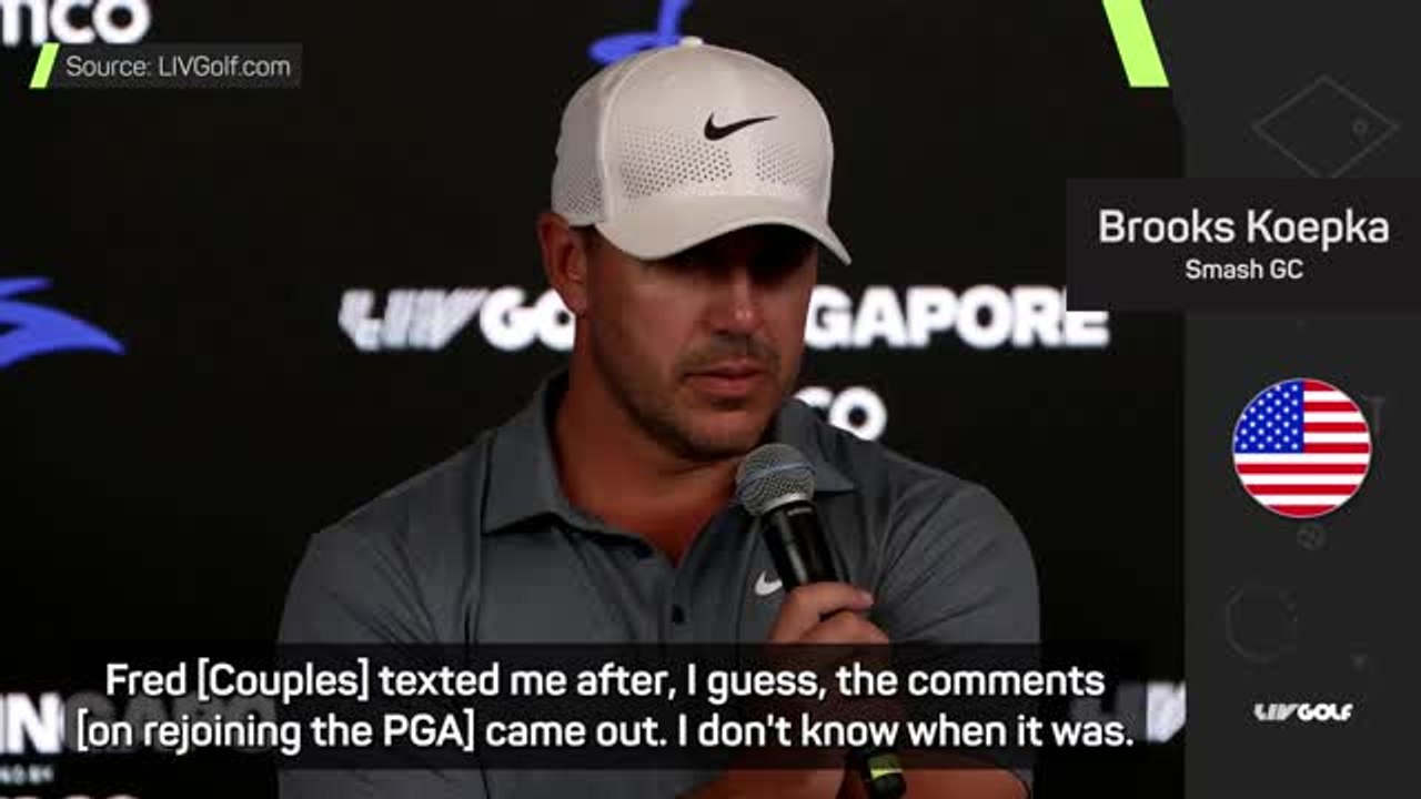 Koepka responds to Couples comments about re-joining the PGA Tour