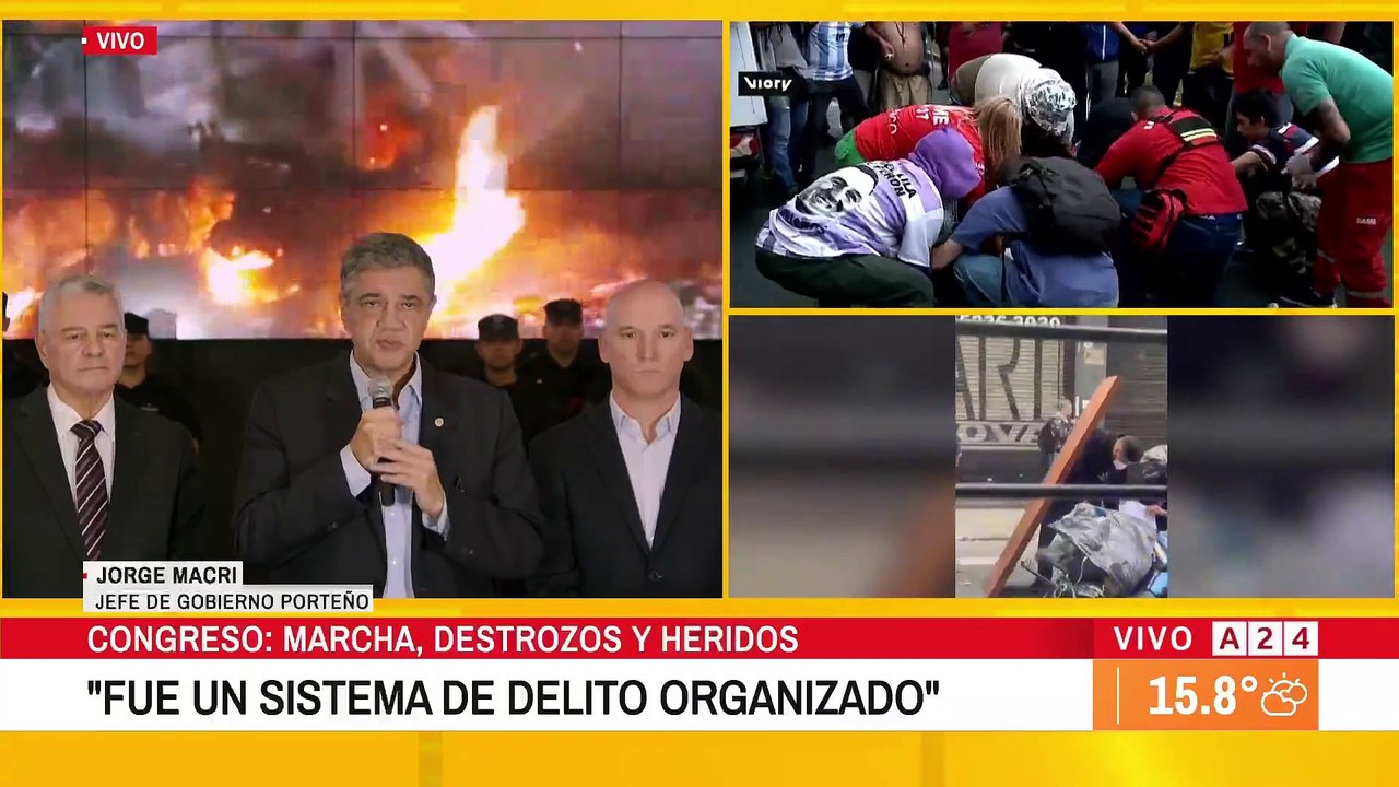 📢 VIOLENCIA EN MARCHA POR LOS JUBILADOS: LA MITAD DE LOS DETENIDOS TIENE ANTECEDENTES"