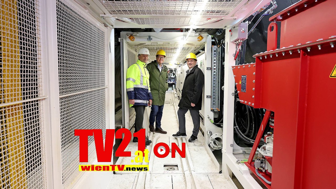 Der Super-Bohrer für den neuen Wiental-Kanal ist da