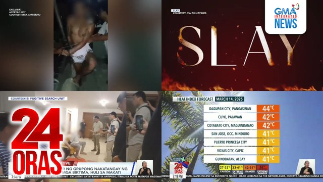 24 Oras: (Part 2) Nahuling akyat-bahay umano, itinali sa poste; arrest warrant kay FPRRD, lehitimo ayon sa ilang legal expert; Gabbi Garcia, kinabahan na 'di magawa ang task para makalabas sa Bahay ni Kuya, atbp.