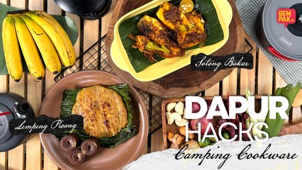 Sotong Bakar & Lempeng Pisang Guna Camping Cookware | Dapur Hacks EP03