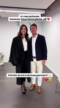 Marine Lorphelin, officiellement médecin, soutenue par son compagnon Stanislas Gruau.