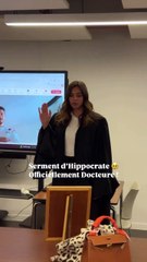 Marine Lorphelin est officiellement médecin.