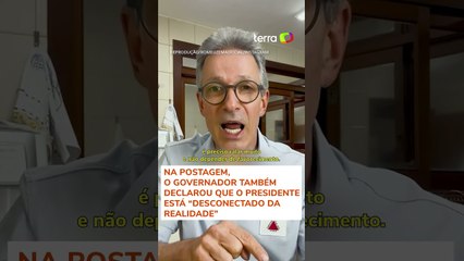 Após troca de farpas, Zema ataca Lula nas redes sociais: ‘Presidente em modo avião’ #shorts