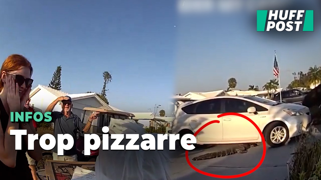 Un alligator caché sous une voiture en Floride a chamboulé cette livraison de pizza