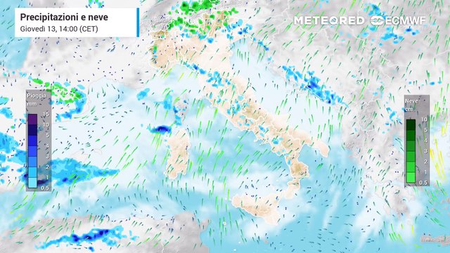 Treni di intense perturbazioni verso l'Italia, piogge intense e temporali, è allerta meteo, rossa in Emilia Romagna