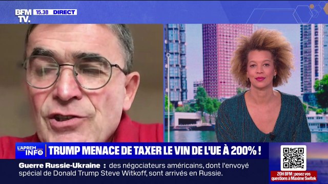 Menace de Donald Trump de taxer les vins européens: Il fallait être naïfs pour ne pas s'attendre à ce genre d'annonce , relativise Francis Backert du syndicat des vignerons indépendants d'Alsace