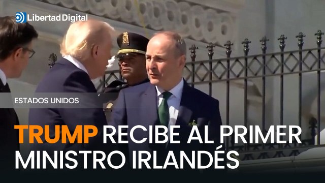 Trump recibe al primer ministro irlandés en la Casa Blanca