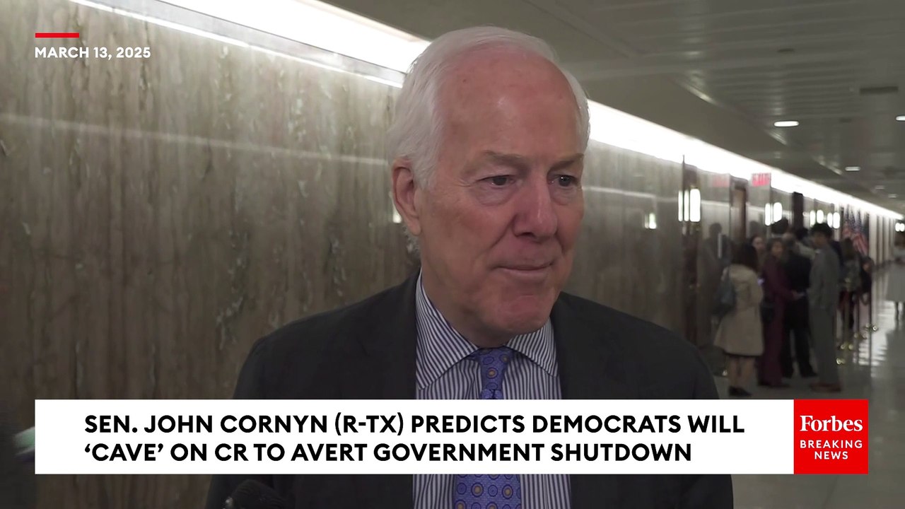 Republican Senator John Cornyn Predicts Democrats Will 'Cave' On CR To Avert Government Shutdown