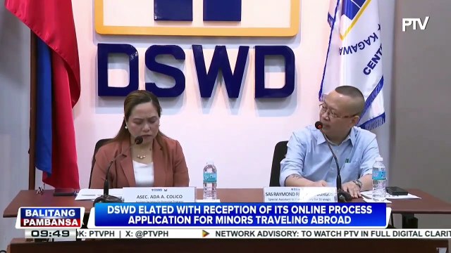 DSWD elated with reception of its online process application for minors traveling abroad