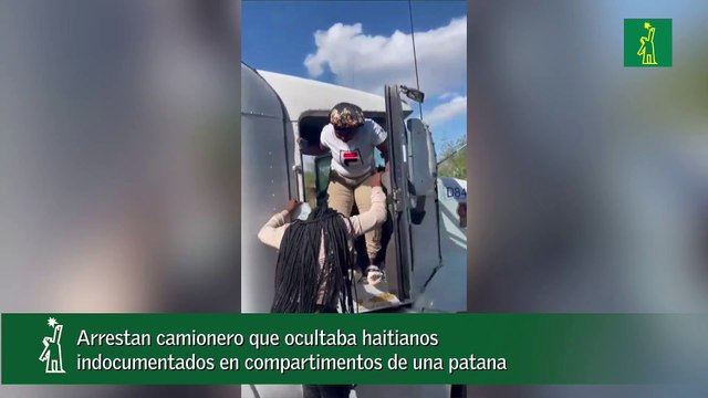 Arrestan camionero que ocultaba haitianos indocumentados en compartimentos de una patana
