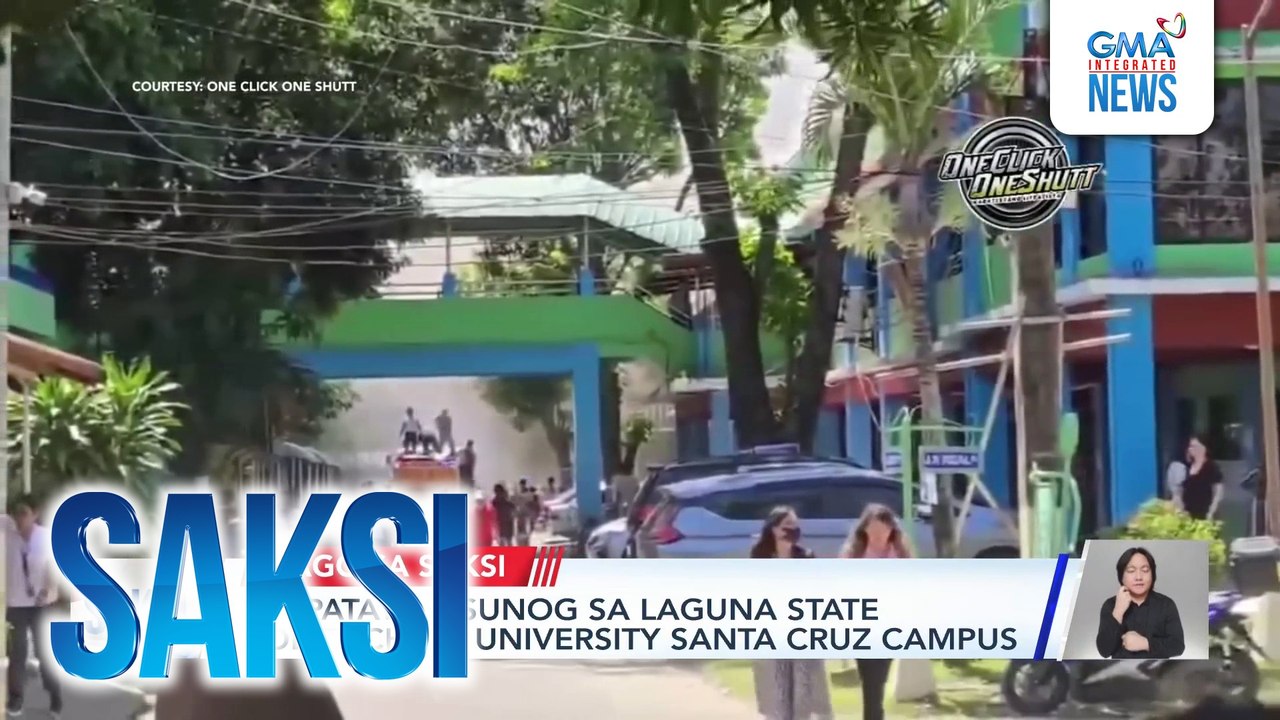 Isa patay sa sunog sa Laguna State Polytechnic University Santa Cruz Campus | Saksi