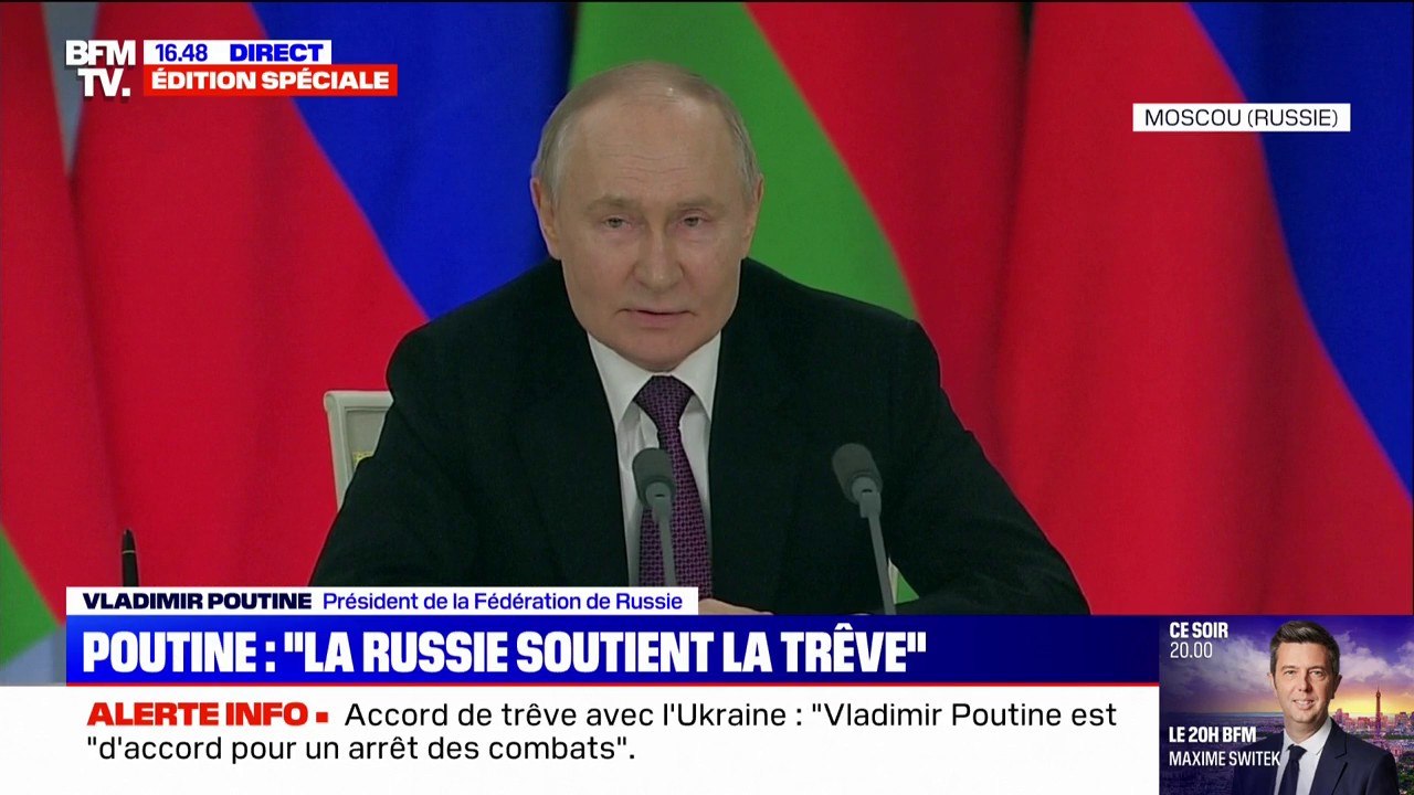 Vladimir Poutine: "Peut-être devrais-je faire un appel téléphonique avec Donald Trump pour discuter"