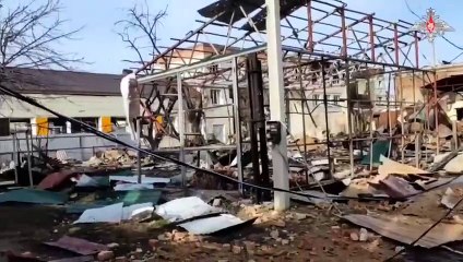 El Ministerio de Defensa de Rusia mostró un video de la ciudad de Sudzha