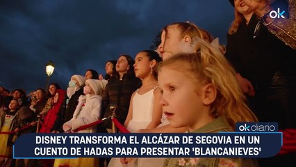 Disney transforma el Alcázar de Segovia en un cuento de hadas para presentar 'Blancanieves'