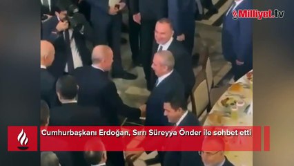 Cumhurbaşkanı Erdoğan, Sırrı Süreyya Önder ile sohbet etti