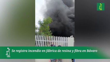 Se registra incendio en fábrica de resina y fibra en Bávaro