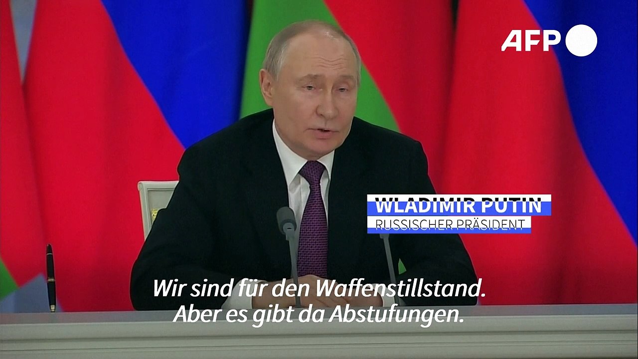 Putin: Waffenruhe hängt von 'Situation in Kursk' ab