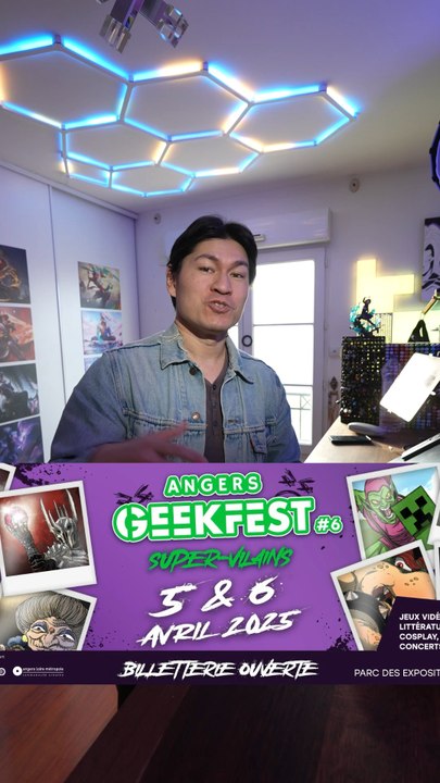 Je serai présent au #angersgeekfest les 5 et 6 Avril pour vous rencontrer 😁